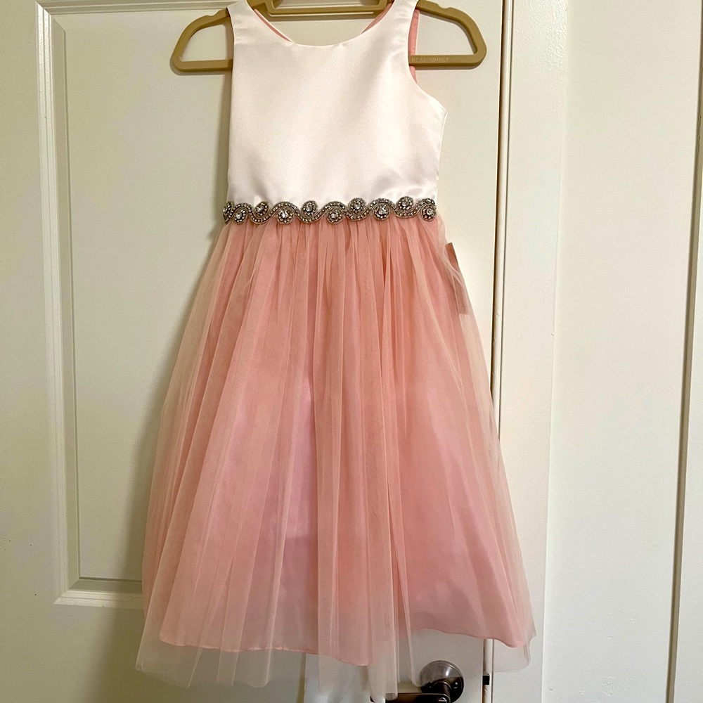 Flower Girl Dusty Rose Dress Sz 5-7